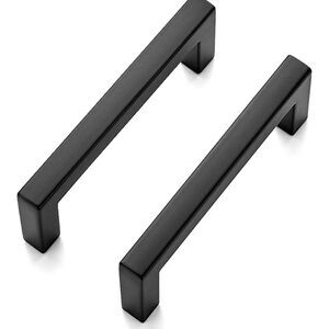 Ravinte 30 Pack Solid 5 Inch Kitchen Square Cabinet Handles Matte Black Pulls